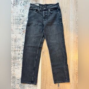 Zara Men's Dark Gray Black Straight Fit Jeans 29